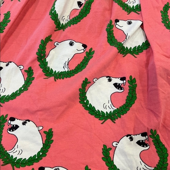 Mini Rodini rose polar bear long sleeve dress 8-9 years - Picture 2 of 5